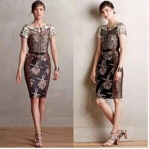 Byron Lars Black and Cream Mini Dress